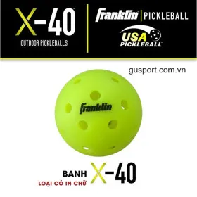 Bóng Pickleball Franklin X-40 Outdoor (1 Bóng )