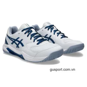 Giày Tennis Asics Gel Dedicate 8 White/Mako Blue (1041A408-103)