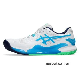 Giày Tennis Asics Gel Resolution 9 White/Digital Aqua (1041A330-103) 1