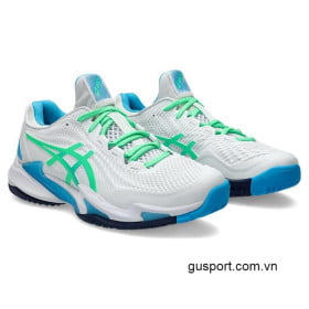 Giày Tennis Asics Court FF 3 White/New Leaf (1041A370-103)