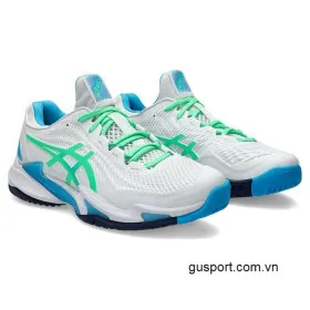 Giày Tennis Asics Court FF 3 White/New Leaf (1041A370-103) 0