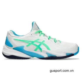 Giày Tennis Asics Court FF 3 White/New Leaf (1041A370-103) 0