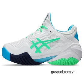 Giày Tennis Asics Court FF 3 White/New Leaf (1041A370-103) 1