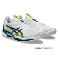 Giày Tennis Asics Solution Speed FF 3.0 White and Mako Blue (1041A438-102)