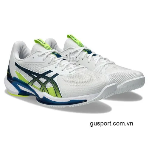 Giày Tennis Asics Solution Speed FF 3.0 White and Mako Blue (1041A438-102) 0