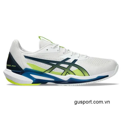 Giày Tennis Asics Solution Speed FF 3.0 White and Mako Blue (1041A438-102) 0