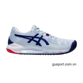 Giày Tennis Nữ Asics Gel Resolution 8 Soft Sky/Dive Blue (1042A072-407) 0