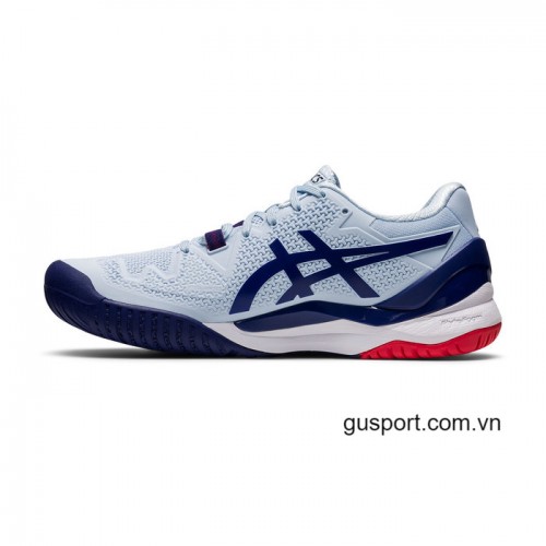 Giày Tennis Nữ Asics Gel Resolution 8 Soft Sky/Dive Blue (1042A072-407) 1