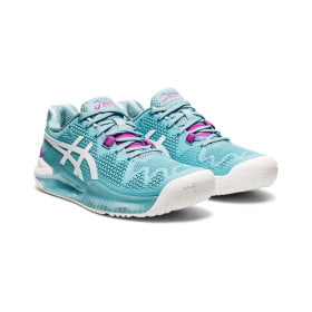 Giày tennis Asics Gel Resolution 8 Womens (1042A072-403) Smoke Blue/White