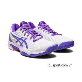 Giày Tennis Asics Nữ Solution Speed FF 2.0 White/Amethyst (1042A136-104)