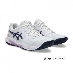 Giày Tennis Nữ Asics Gel Dedicate 8 White/Indigo Fog (1042A237-104)