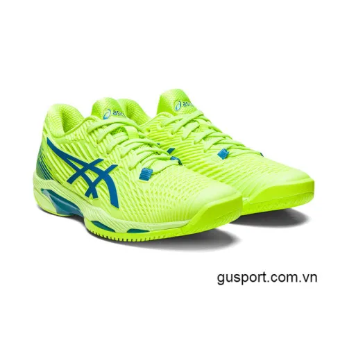 Giày Tennis Asics Nữ Solution Speed FF 2.0 Green/Reborn Blue (1042A136-300) 0