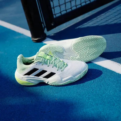 Giày Tennis Adidas BARRICADE 13 Cloud White/Semi Green Spark (IG3114) 0