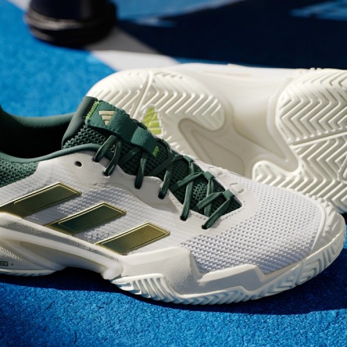 Giày Tennis Adidas BARRICADE 13 White/Gold/Green- IH5140 8