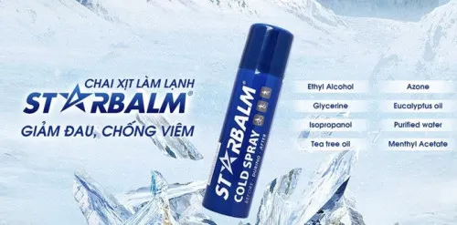 Chai xịt lạnh Starbalm Cold Spray làm giảm đau, chống viêm (150ml) 5