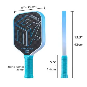 Vợt Pickleball AMAKIRK 18K 2D PRO1 16mm (230Gr) 1