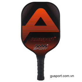 Vợt Pickleball AMASPORT Carbon Fiber Surface TPE Edge- Red