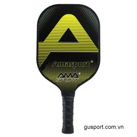 Vợt Pickleball AMASPORT Carbon Fiber Surface TPE Edge- Yellow