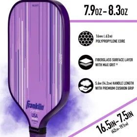 Vợt Pickleball Franklin Signature Pro 16mm (230GR)- LILAC 1