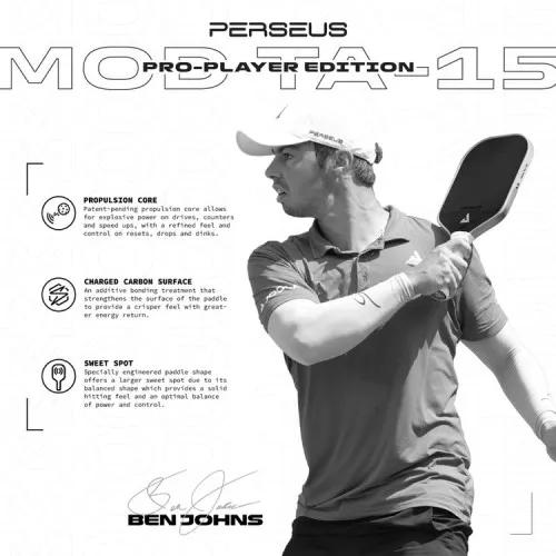 Vợt Pickleball JOOLA Ben Johns Perseus 14mm Mod TA-15 Pro (221GR)- 18447 5