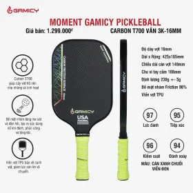 Vợt Pickleball Kaiwin Gamicy Moment T700 16mm 2