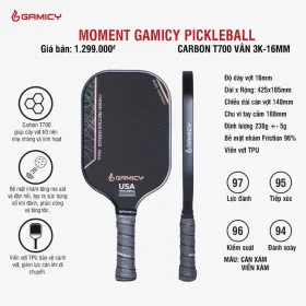 Vợt Pickleball Kaiwin Gamicy Moment T700 16mm