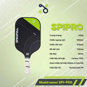 Vợt Pickleball SPIKOPOLL SPI PRO (220Gr) - SPIPRO 0