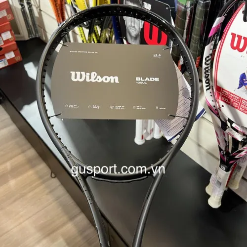 Vợt tennis Wilson Blade 100UL V8 (265GR) NOIR Limited -WR142411U2 5